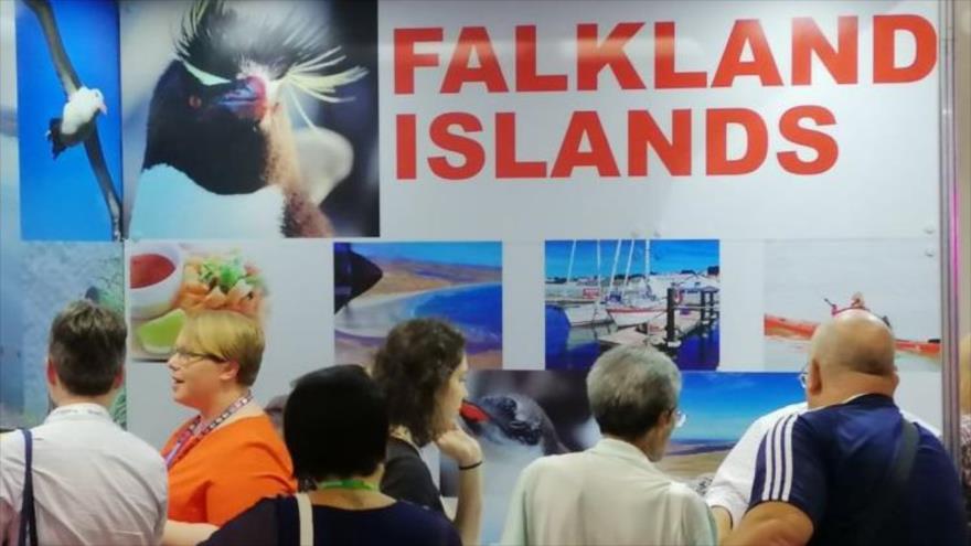 Estante de Islas Malvinas en WTM (World Travel Market) Latin America.