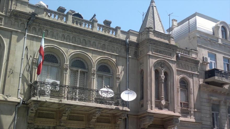 La embajada de la República Islámica de Irán en Bakú, la capital de Azerbaiyán.