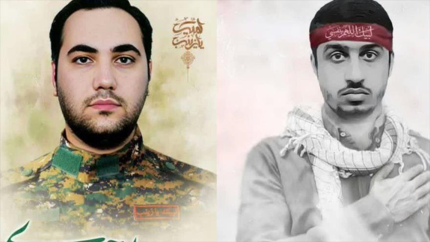 Milad Heidari (izda.) y Meqdad Mahqani Yafarabadi, dos asesores militares iraníes, asesinados en un ataque israelí en Siria.