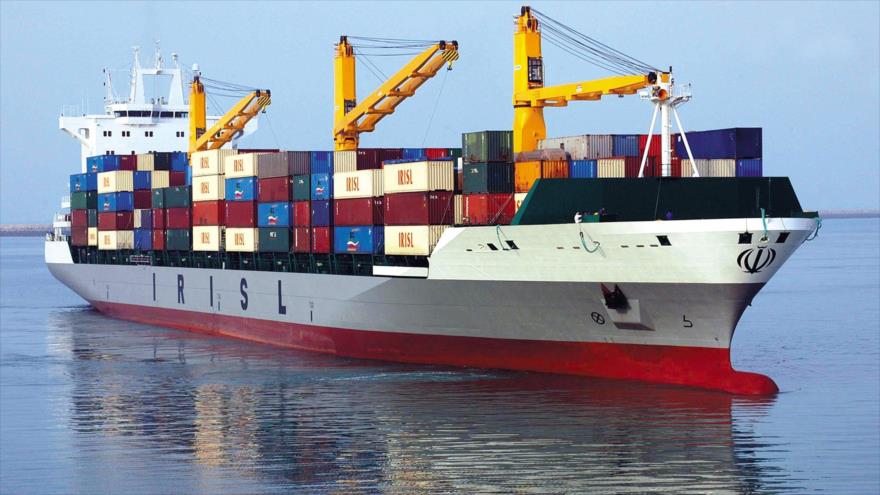Un barco de la compañía Líneas Marítimas de la República Islámica de Irán.