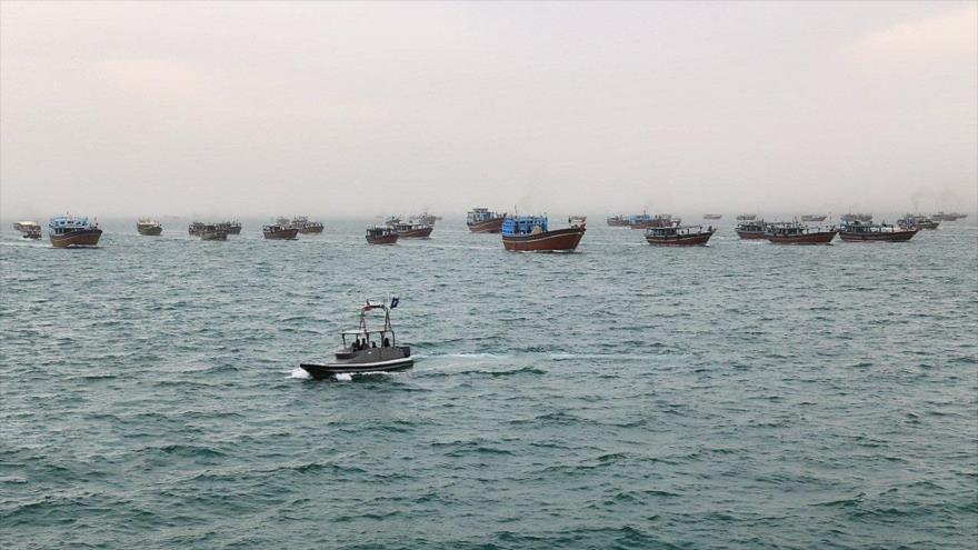 Irán realiza el mayor desfile naval en apoyo al pueblo palestino