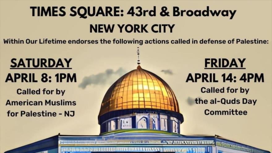 Nueva York apoya al pueblo palestino en el Día de Al-Quds.
