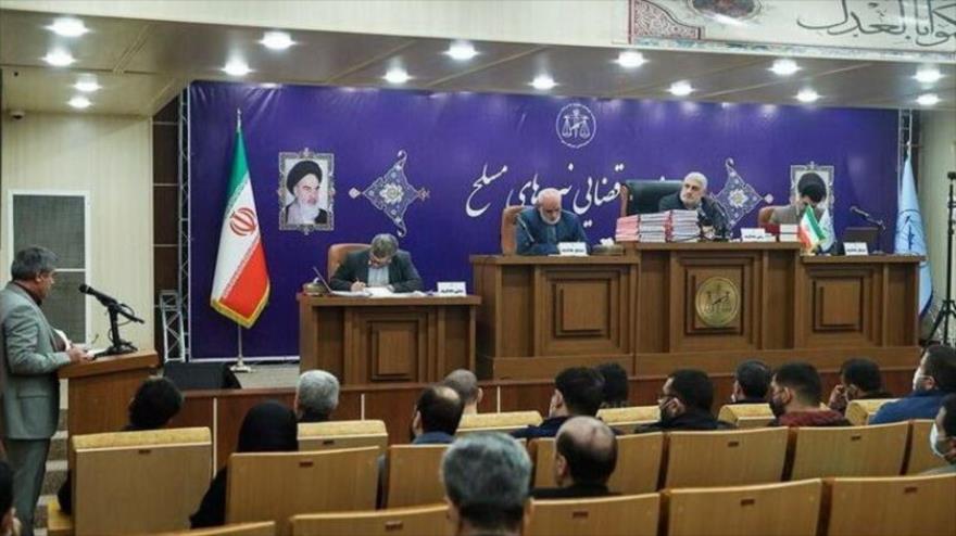 La segunda sucursal del tribunal militar de Teherán, la capital iraní, 16 de abril de 2023. 