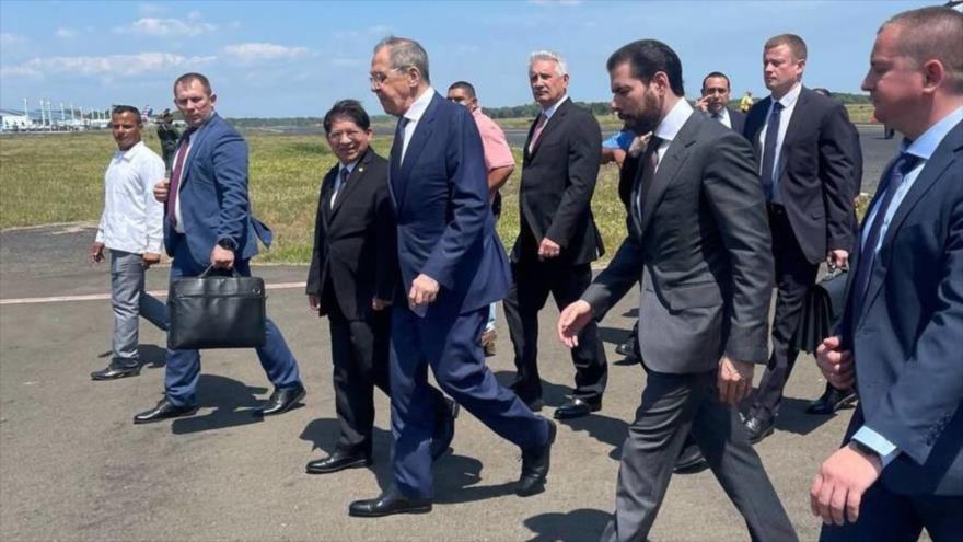 El Canciller de Rusia, Serguei Lavrov, llega a Nicaragua.