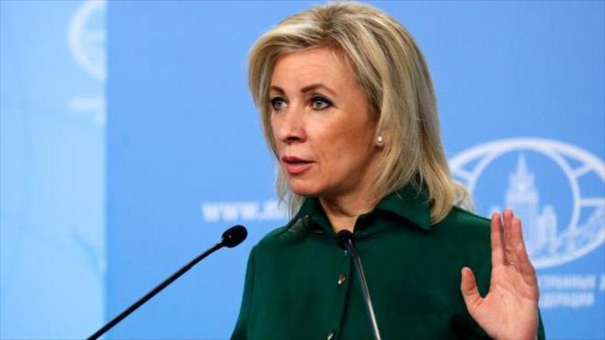 La portavoz del Ministerio de Asuntos Exteriores de Rusia, María Zajarova.