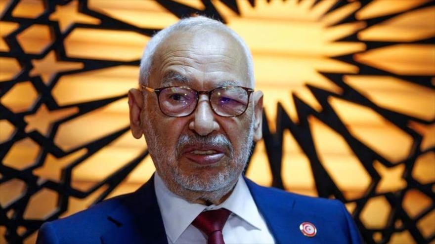 Rachid Ganuchi, líder del partido opositor tunecino Ennahda, 15 de julio de 2022. (Foto: Reuters)