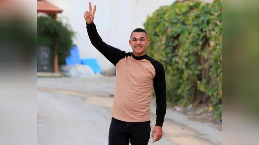 El joven palestino, Suleiman Ayesh, asesinado a tiros por el ejército israelí en Ariha.