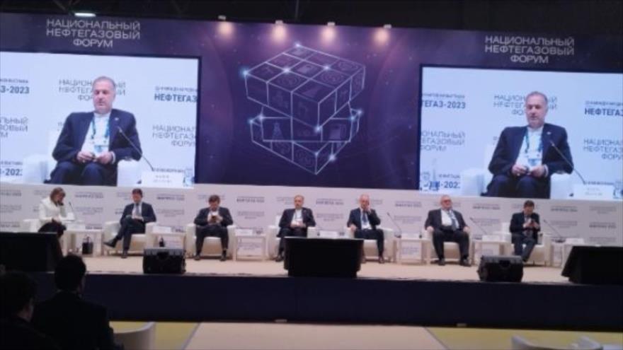 El embajador de Irán en Rusia, Kazem Yalali, en una reunión en Moscú, 25 de abril de 2023.