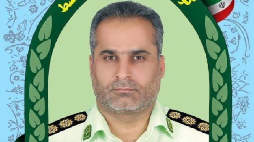 El coronel Alireza Shahraki, jefe del Departamento de Investigación Criminal de la Policía de Irán en Saravan (sureste) fue asesinado en un atentado, 30 de abril de 2023.
