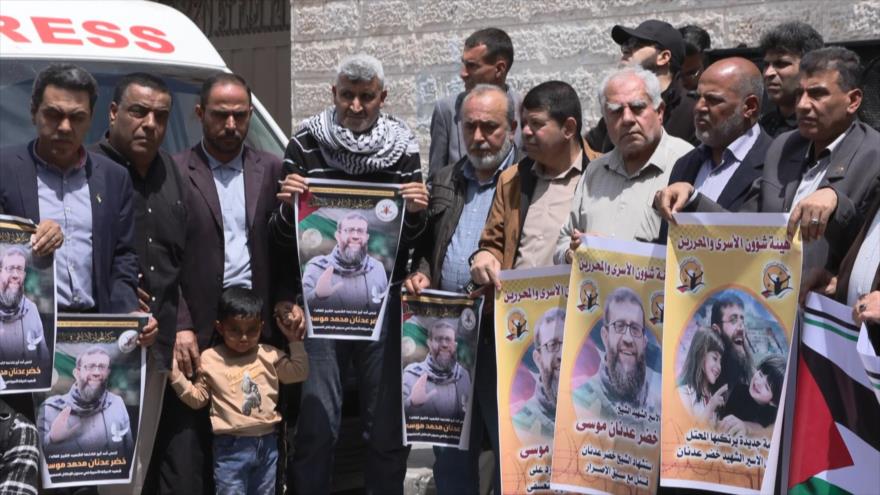 Palestinos prometen venganza por muerte de prisionero Jader Adnan