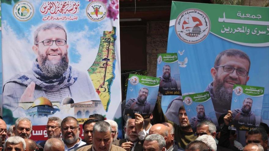 Protestas en Cisjordania tras la muerte del preso palestino Jader Adnan, 2 de abril de 2023. (Foto: AFP)
