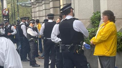 Vídeo: Policía británica arresta a manifestantes antimonárquicos