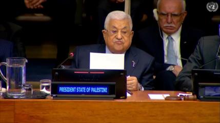 Presidente palestino exige suspensión de Israel en la ONU