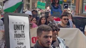 PressTV difunde voz de partidarios de Palestina en Canadá al mundo