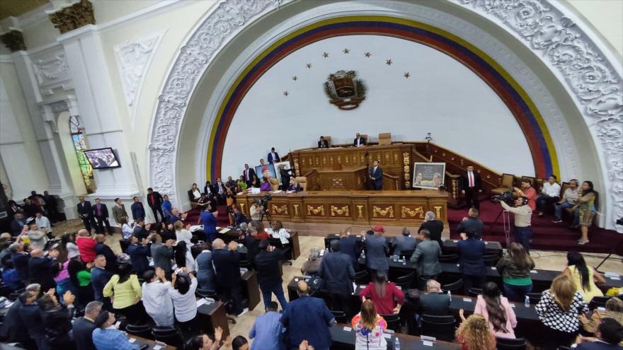 Una sesión de la Asamblea Nacional (AN) de Venezuela, 16 de mayo de 2023.
