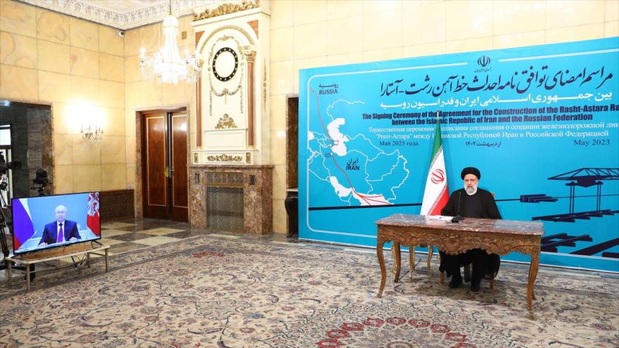 Irán y Rusia firman acuerdo de construcción de ferrocarril estratégico