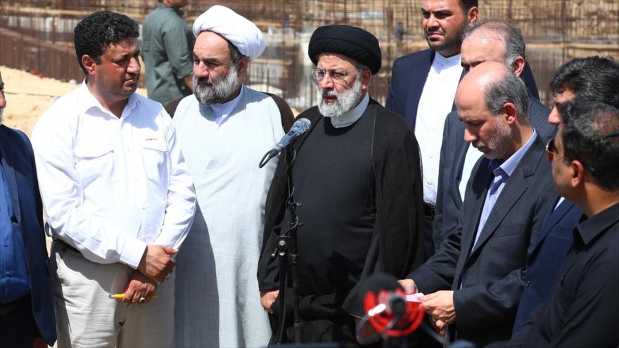 El presidente de Irán, Ebrahim Raisi, durante un acto en Sistán y Baluchistán, 18 de mayo de 2023. (Foto: president.ir)