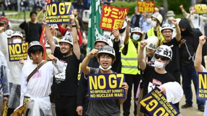 Vídeo: Comienza en Japón cumbre ‘imperialista’ de G7 entre protestas