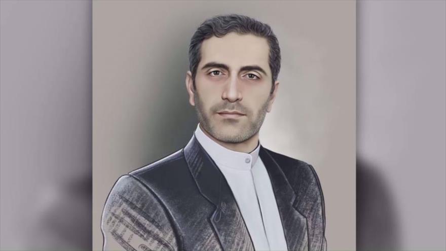 Una imagen del diplomático iraní Asadolá Asadi, encarcelado en Bélgica por cargos falsos relacionados con el terrorismo.