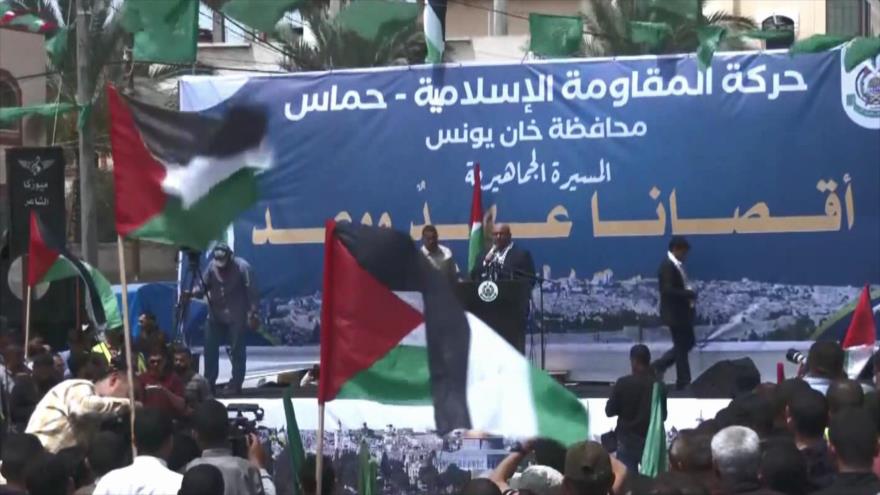 HAMAS marcha en rechazo a ataques israelíes contra Mezquita de Al-Aqsa – Noticiero 19:30