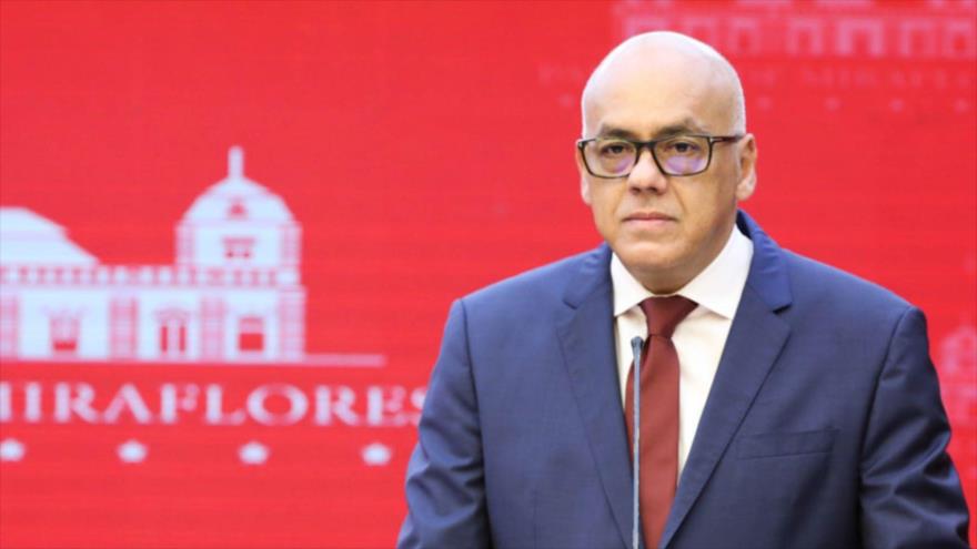 El presidente del Parlamento de Venezuela, Jorge Rodríguez.
