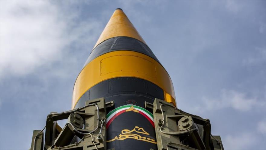 Irán presenta misil Joramshahr 4, 25 de mayo de 2023. (Foto: Fars)