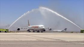 Llega a Damasco el primer avión comercial venezolano tras 12 años