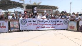 Gazaties realizan pausa de apoyo al preso enfermo Walid Daqqa