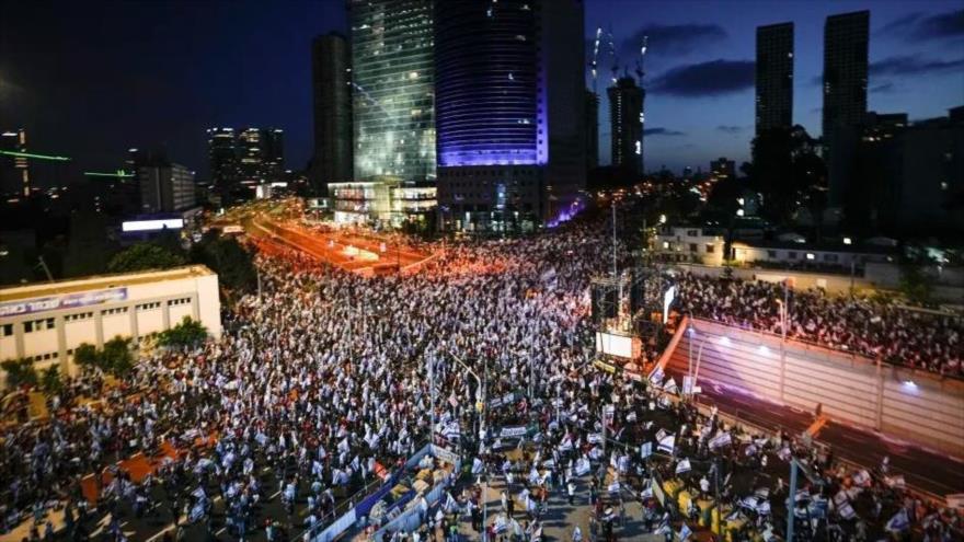 Siguen protestas de israelíes contra Netanyahu por 22.ª semana | HISPANTV