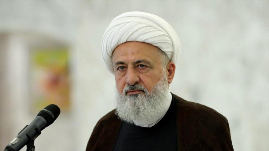 El vicepresidente del Consejo Supremo Islámico Chií de El Líbano, el sheij Ali al-Jatib.