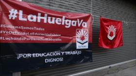 Trabajadores de la educación en Ciudad de México inician huelga