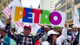 Colombianos toman las calles en apoyo al Gobierno de Gustavo Petro