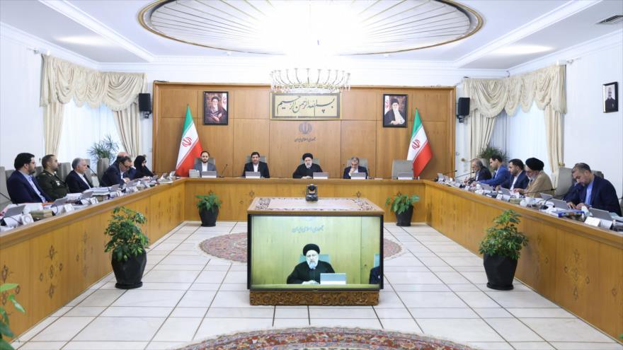 El presidente iraní, Seyed Ebrahim Raisi, en una reunión de su Gabinete, Teherán, 11 de junio de 2023. (Foto: president.ir)
