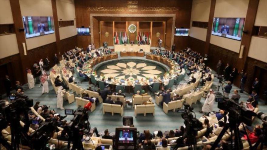 Una reunión de cancilleres de los países de la Liga Árabe en la sede del organismo en El Cairo, Egipto, 7 de mayo de 2023. (Foto: Reuters)