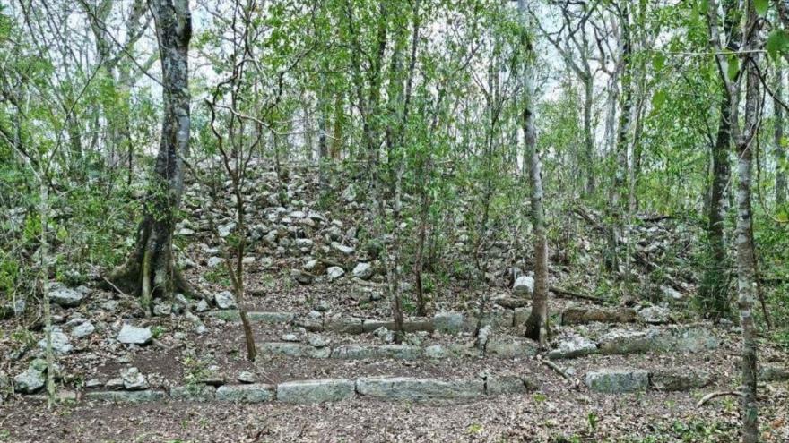 La ciudad maya “Ocomtún” descubierta en la reserva ecológica Balamkú, en Campeche, México.