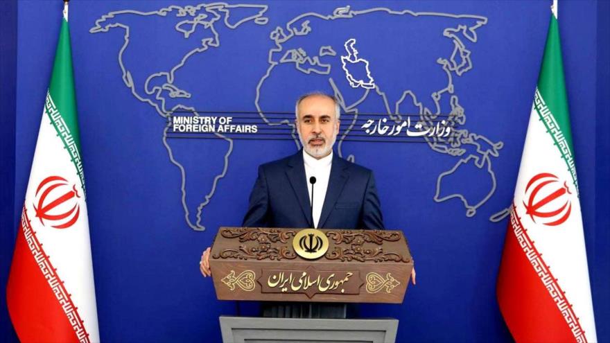 El portavoz de la Cancillería de Irán, Naser Kanani.
