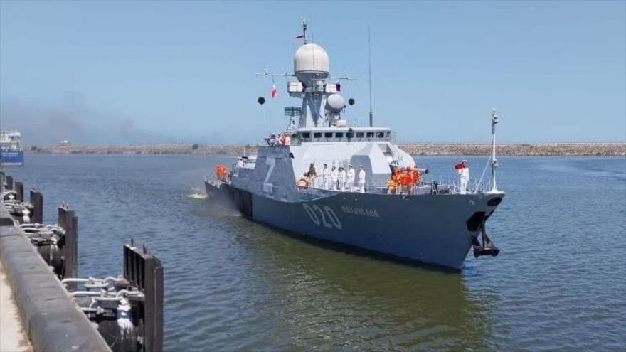 Corbeta rusa atraca en puerto iraní de Anzali en el mar Caspio | HISPANTV