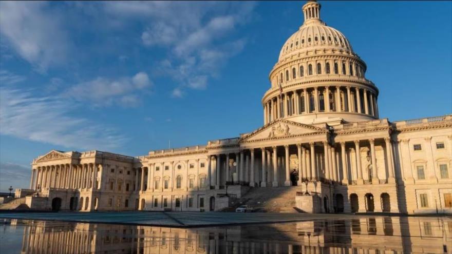 El Congreso de Estados Unidos ubicado en la ciudad de Washington D.C., la capital de EE.UU.