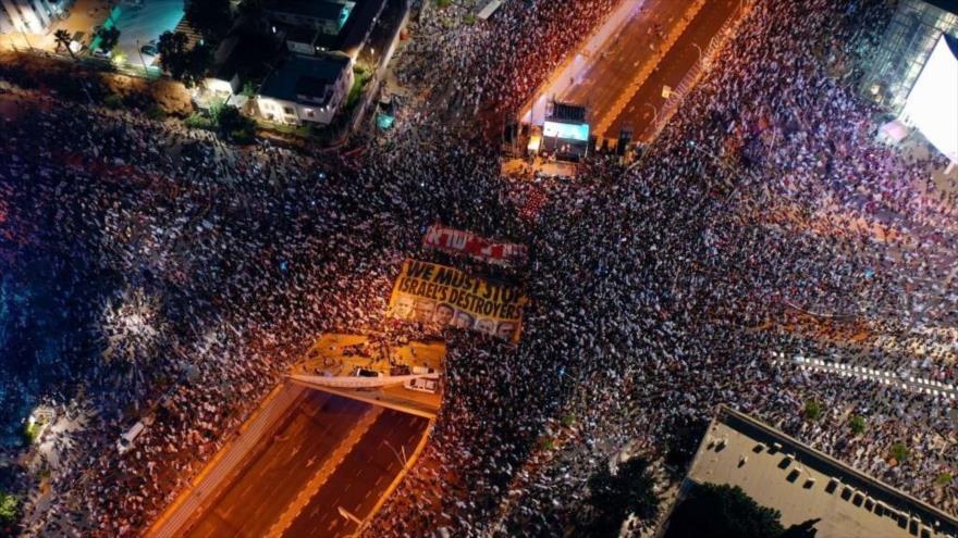 Miles de israelíes vuelven a las calles en rechazo a reforma judicial