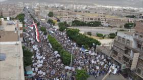 Masiva marcha en Yemen contra crímenes de Israel y blasfemia a Corán