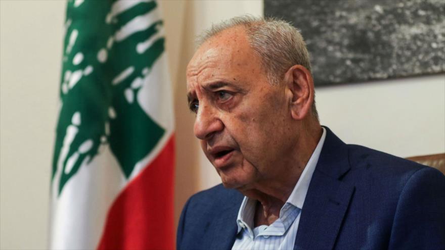 El presidente del Parlamento de El Líbano, Nabih Berri.