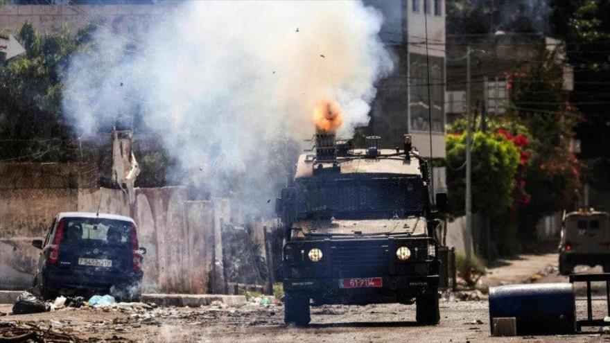 La ofensiva del ejército israelí en Yenín, la Cisjordania ocupada, 4 de julio de 2023. (Foto: AFP)