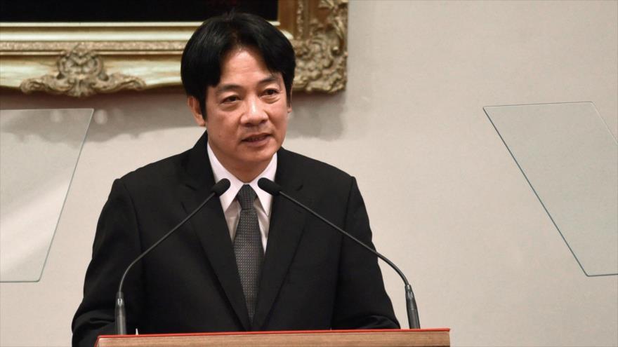 El vicepresidente de Taiwán y candidato separatista a la presidencia de la isla, William Lai.