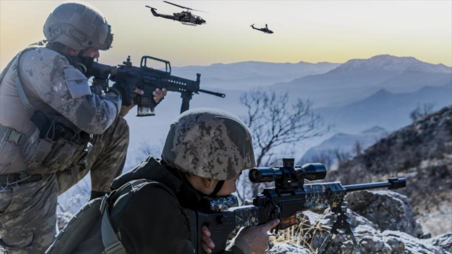 Soldados turcos durante una operación en la región del Kurdistán iraquí. (Foto: Getty Images)