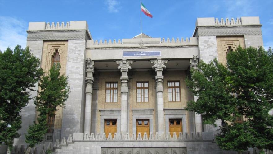 El edificio de la Cancillería iraní en Teherán.
