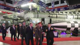Fotos: Kim muestra al ministro ruso nuevos drones y misiles norcoreanos