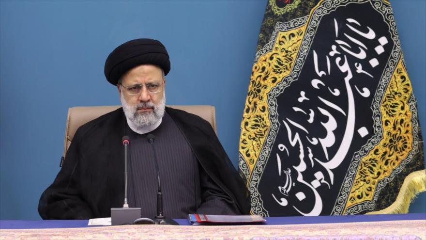 El presidente iraní, Seyed Ebrahim Raisi, participa en una reunión en Teherán, la capital, 25 de julio de 2023. (Foto: President.ir)