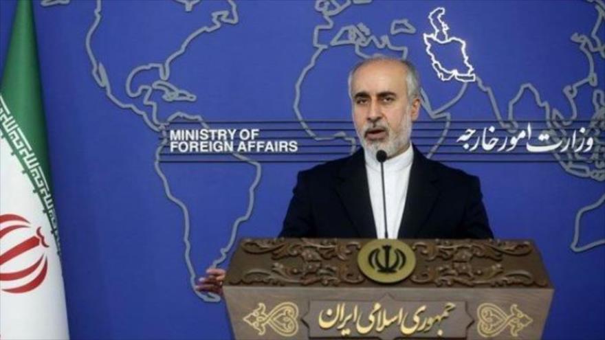 El portavoz de la Cancillería de Irán, Naser Kanani.
