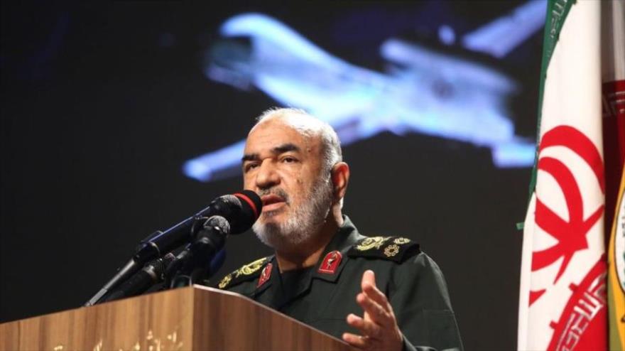 El comandante en jefe del Cuerpo de Guardianes de Irán, el general de división Hosein Salami.