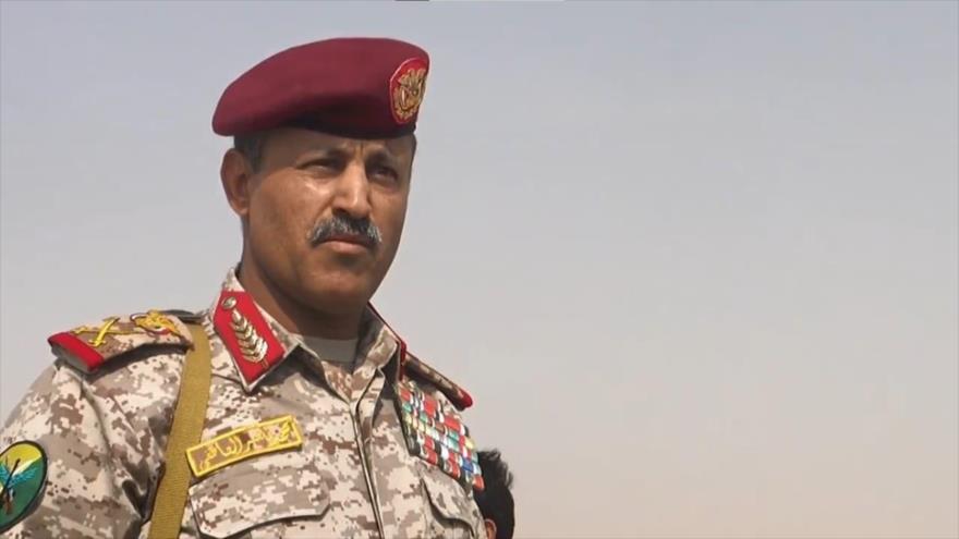 El ministro de Defensa del Gobierno de Salvación de Nación de Yemen, el mayor general Muhamad Naser al-Atifi.